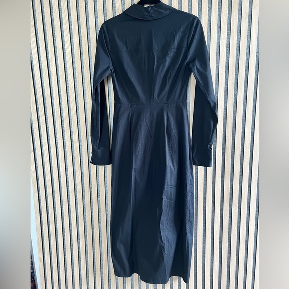 Veronica Beard - Cita Dress - Long Black Rouched -2 - Picture 6 of 8